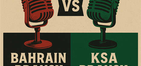 A debate between our students at AOU Bahrain and AOU KSA campuses