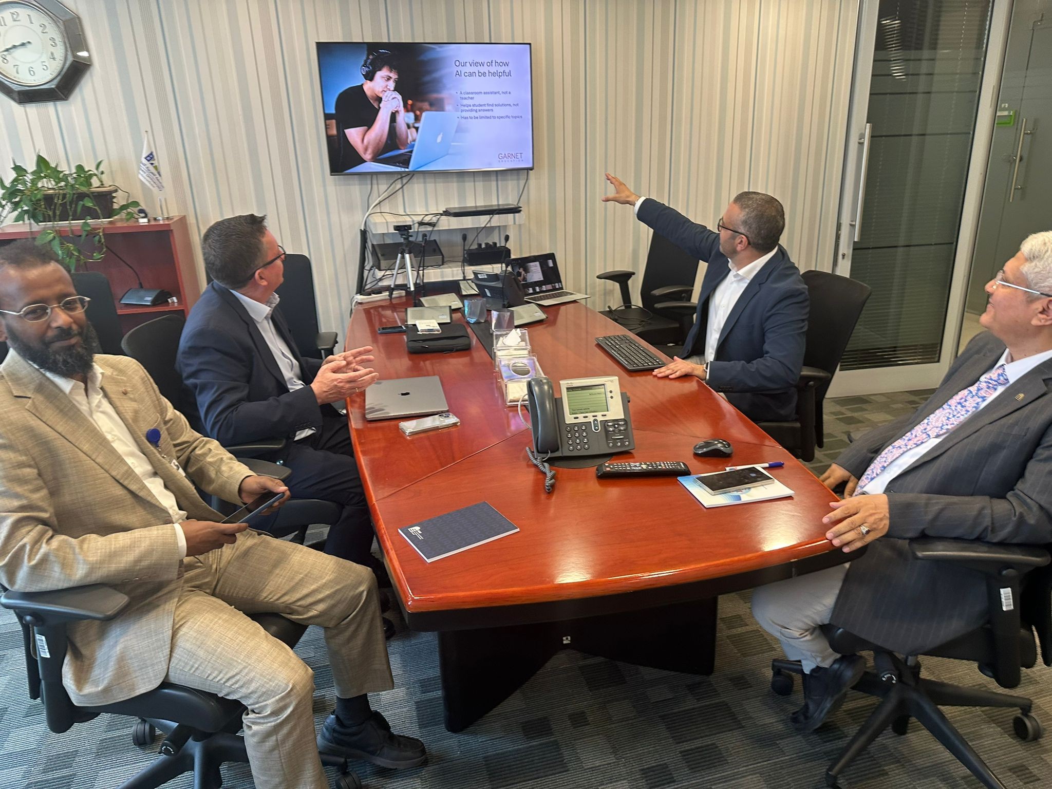 Meeting with Garnet Publishing House to brief the Deanship on the AI component in the foundation Prog. textbooks.