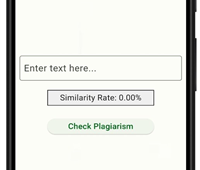 Plagiarism Checker Mobile Application