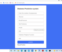 Diabetes predicction System