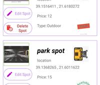 Smart parking application
